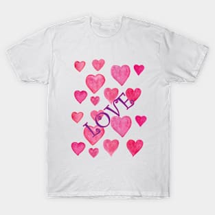 Valentine's Love Hearts T-Shirt